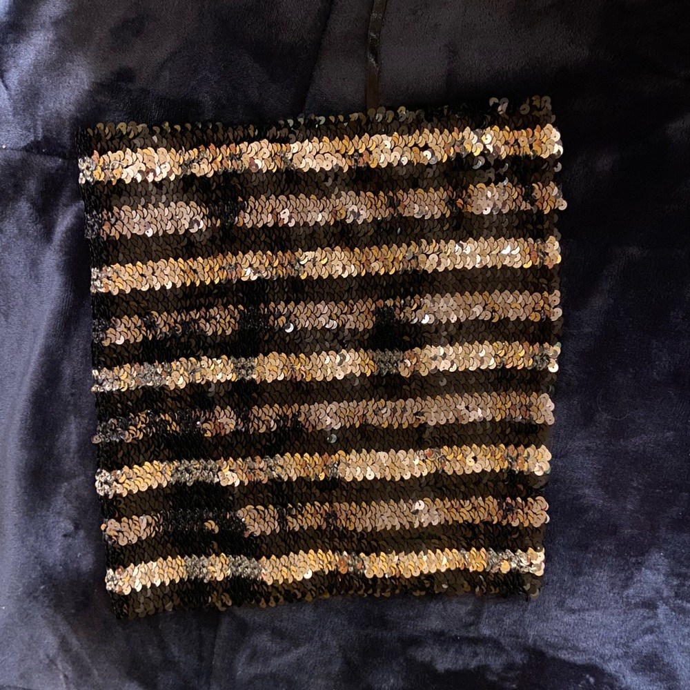 Urban Outfitters Sequin Crop Tube Top